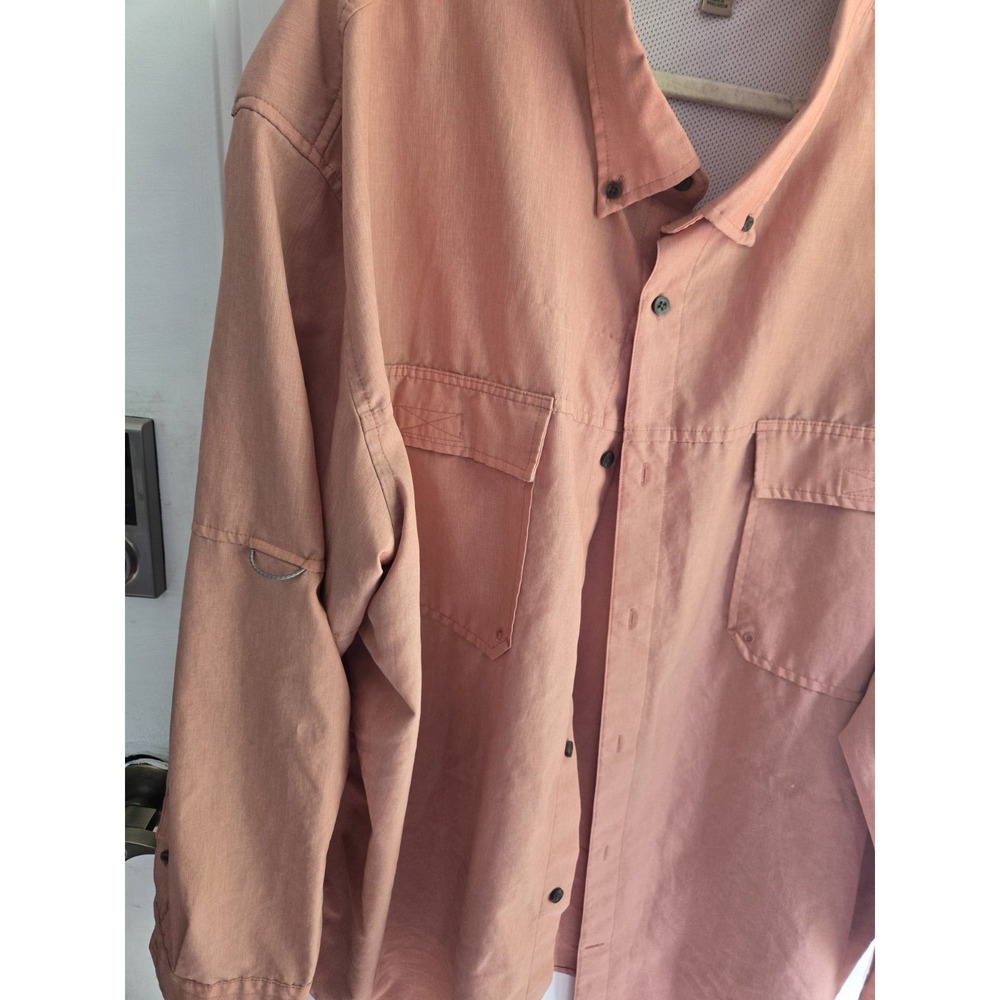 The Foundry Supply Company Mens Sz 4XL Button Down Shirt Vented Long Sleeves - Picture 4 of 6